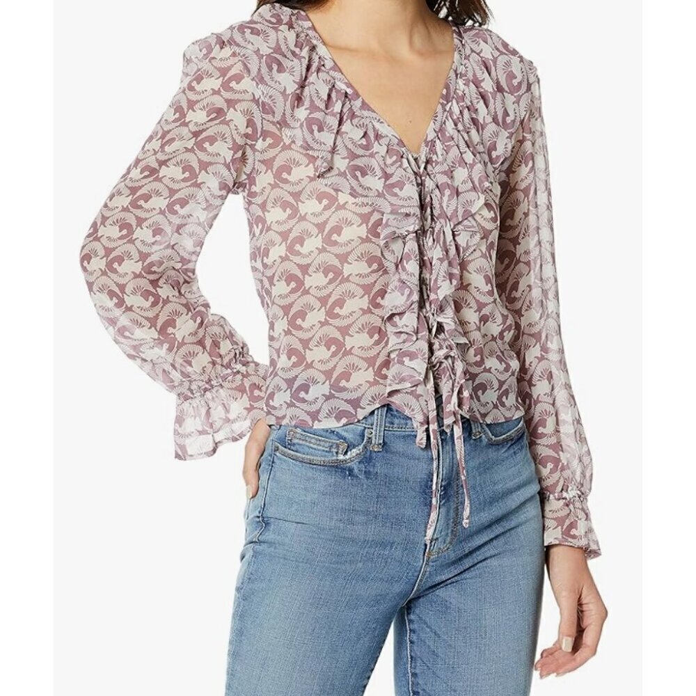 Rachel Pally Women's Chiffon Eros Top Blouse L